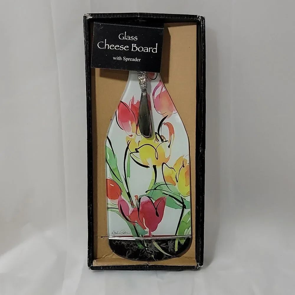 Wine glass cheese board